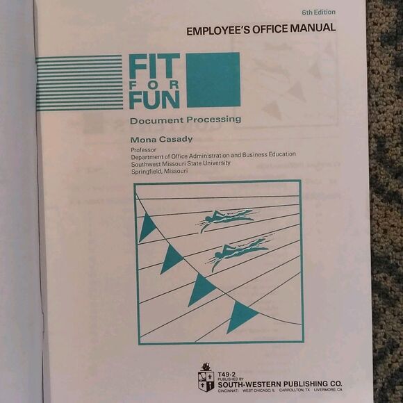 Fit For Fun 6th Edition  Document Processing Mona Casady 2 BOOKS 1 MATERIAL BOOK - Picture 6 of 9